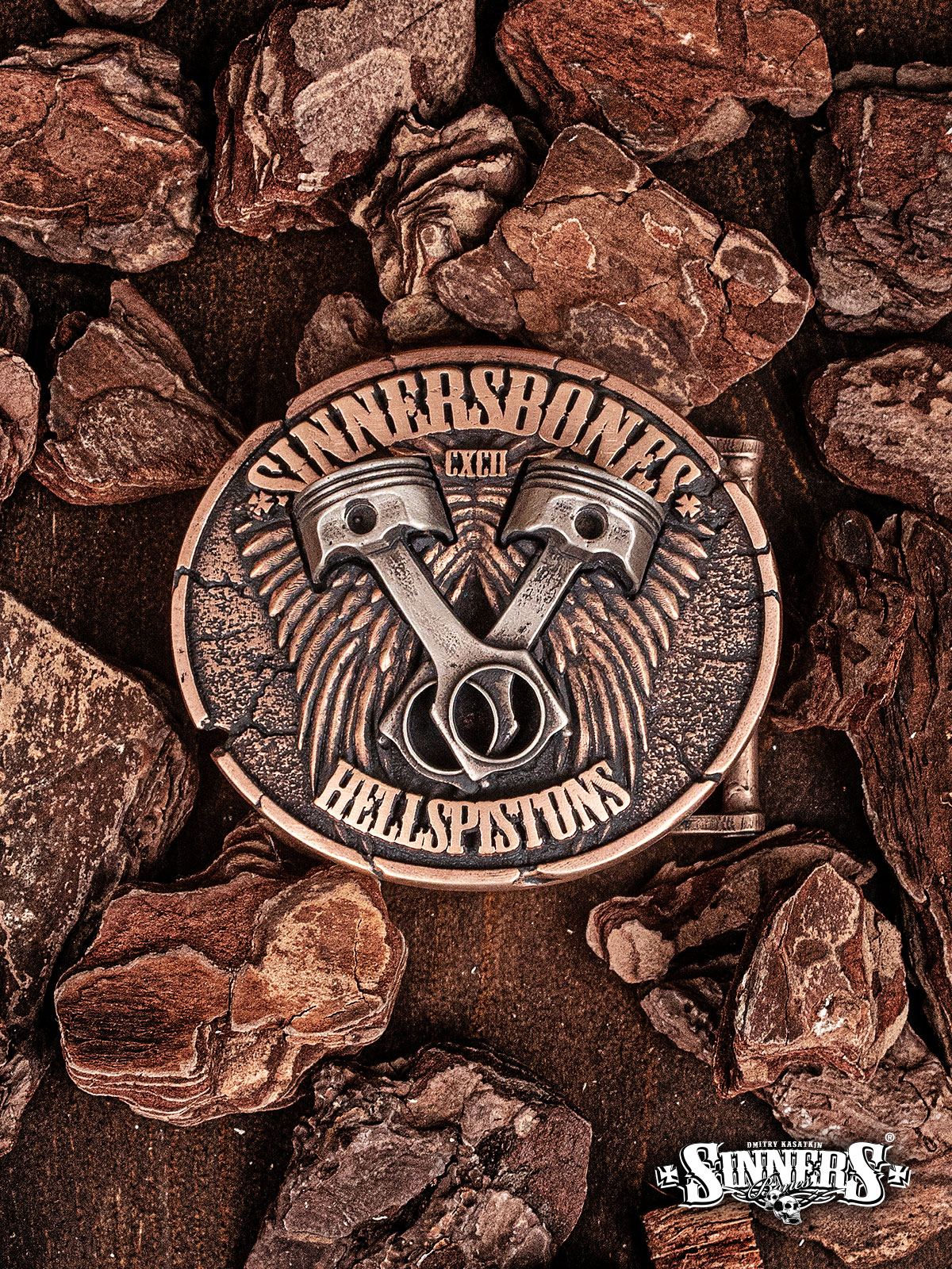 Пряжка "Hellspistons"