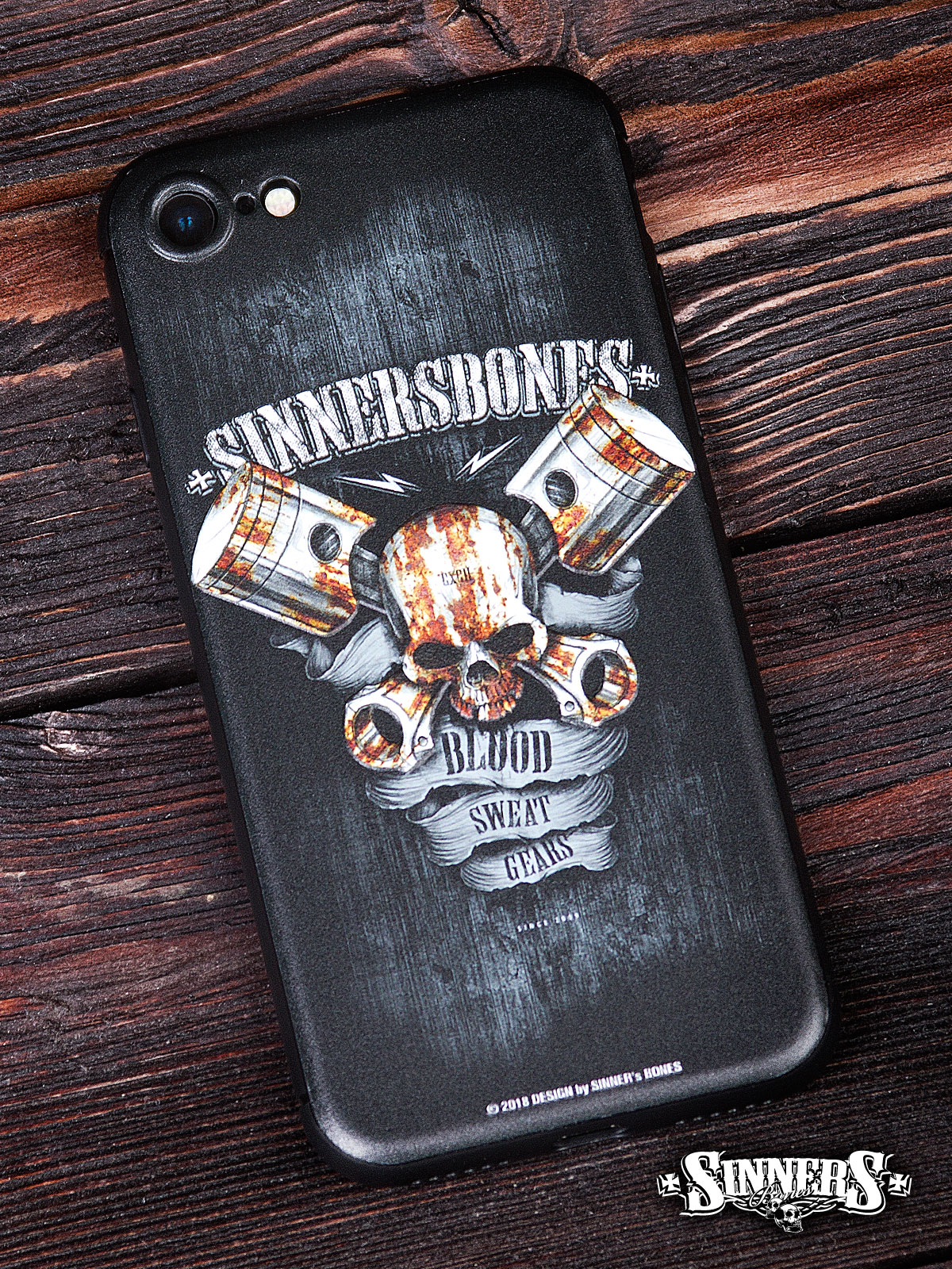 Чехол для смартфонов iPhone "Blood, Sweat, Gears"