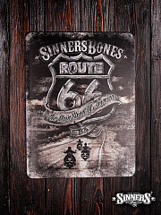 Жестяная Табличка "ROUTE 66"