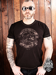 Футболка Мужская HOT MOTORS "Dirty Biker" черная