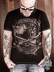 Футболка Мужская с длинным рукавом HOT MOTORS "Motorcycle Service"