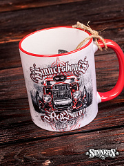 Кружка керамическая "HOT ROD - RED BARON"